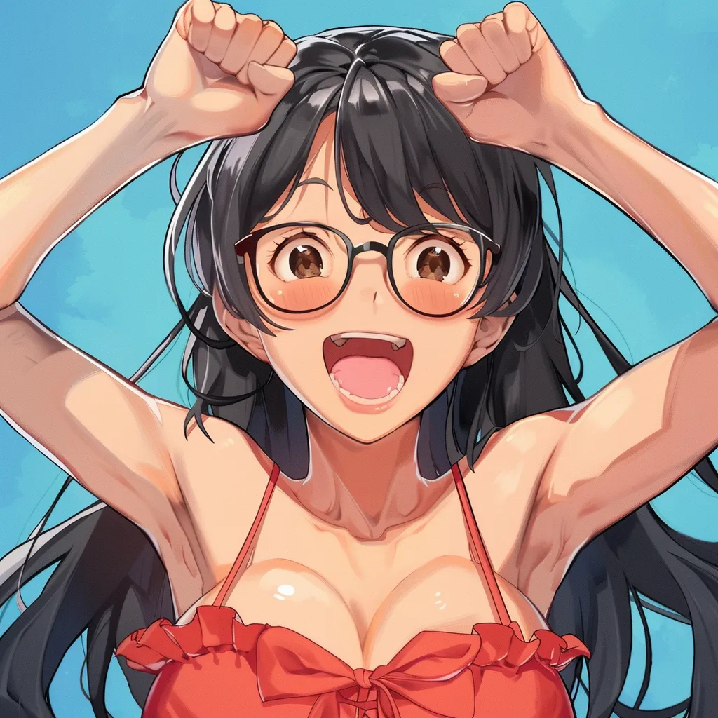 happy anime pfp megumi, glasses, bungou, kazuha, yoimiya