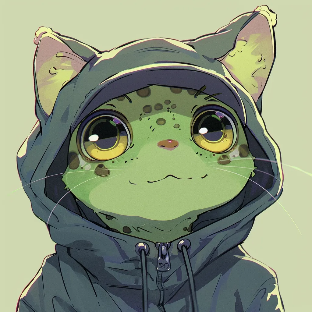 cute frog cat pfp