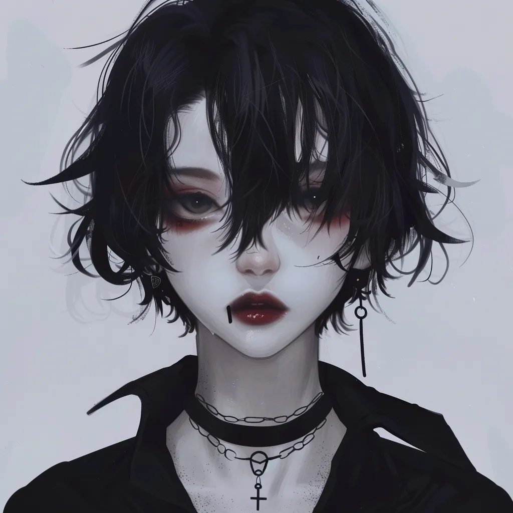 discord goth anime pfp