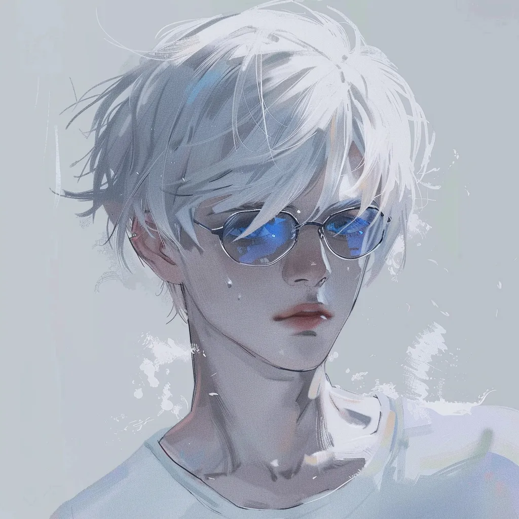 white anime pfp boy