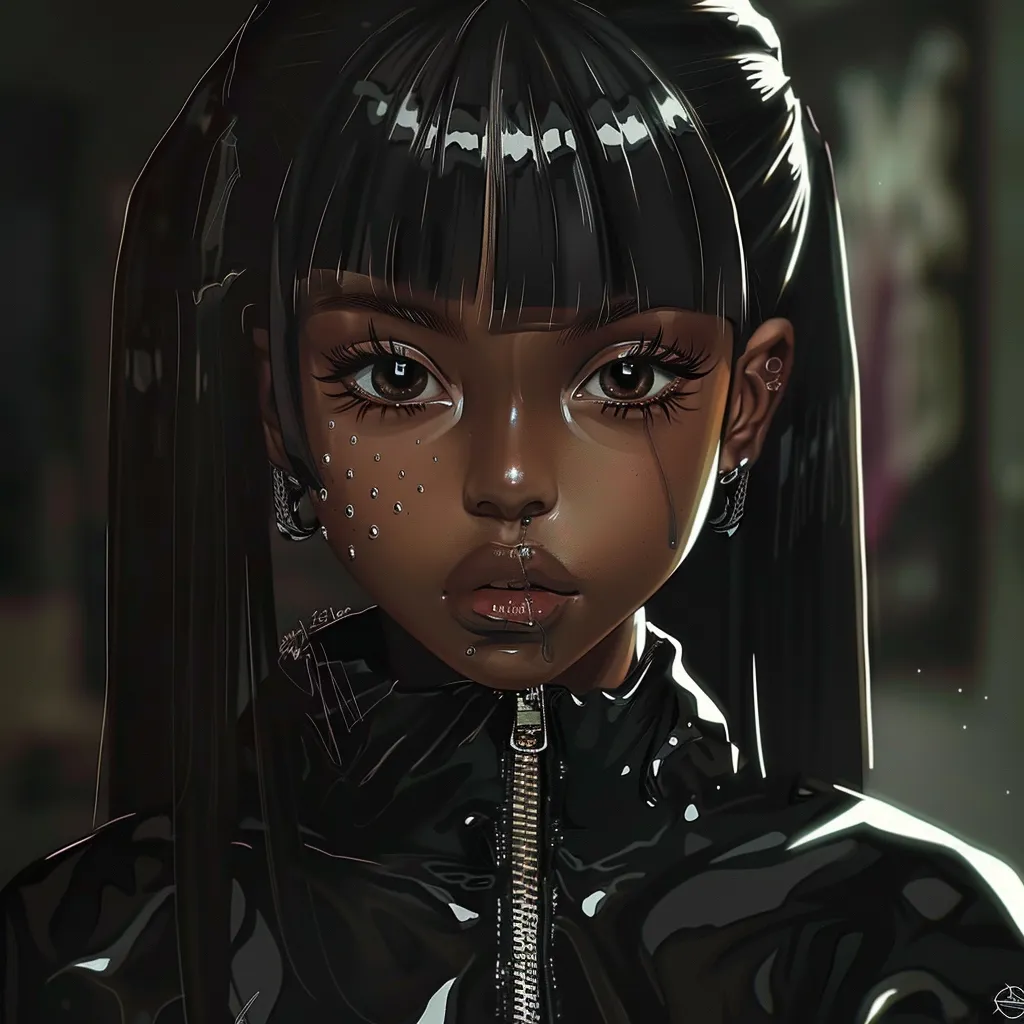 black anime pfp matching