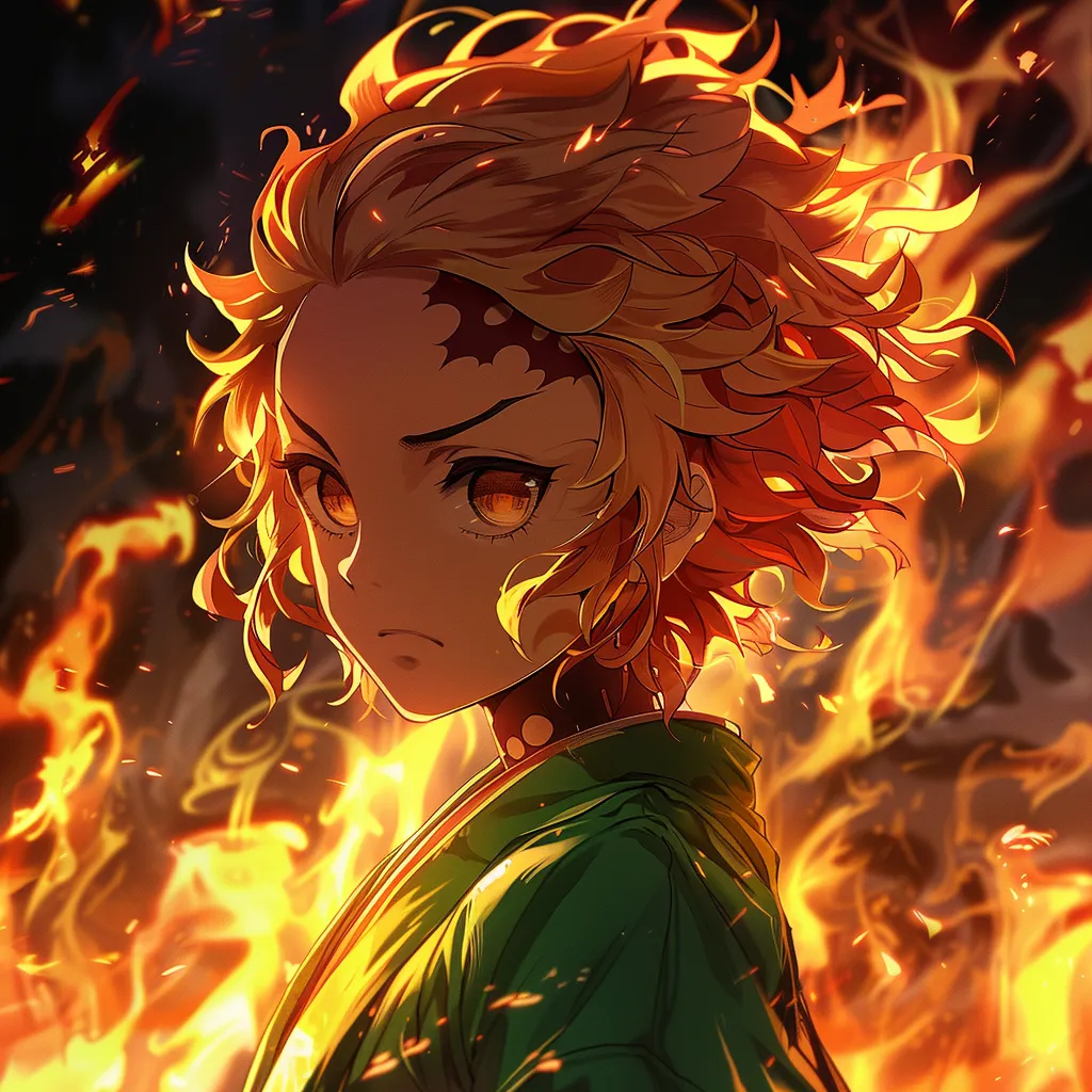 fire anime pfp