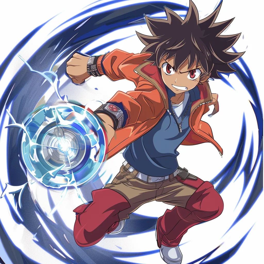 beyblade pfp beyblade, rengoku, goku, luffy, yugioh