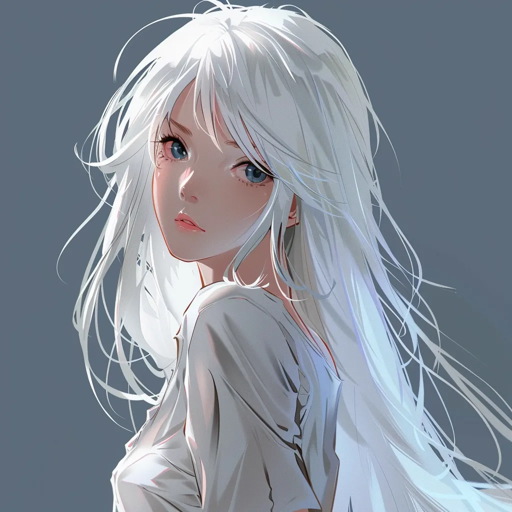 white hair anime pfp white, unknown, zenitsu, angel, eri