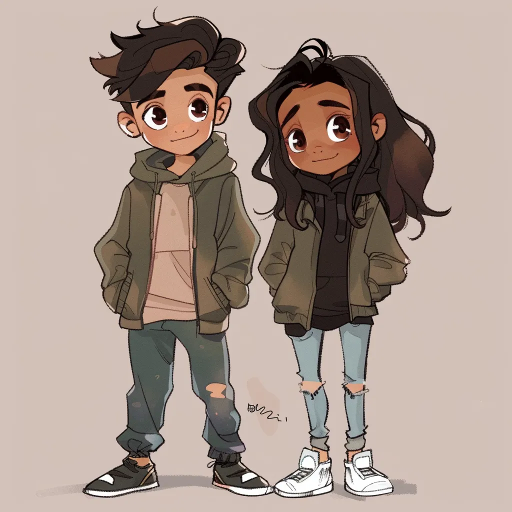 cute matching pfp for best friends boy and girl