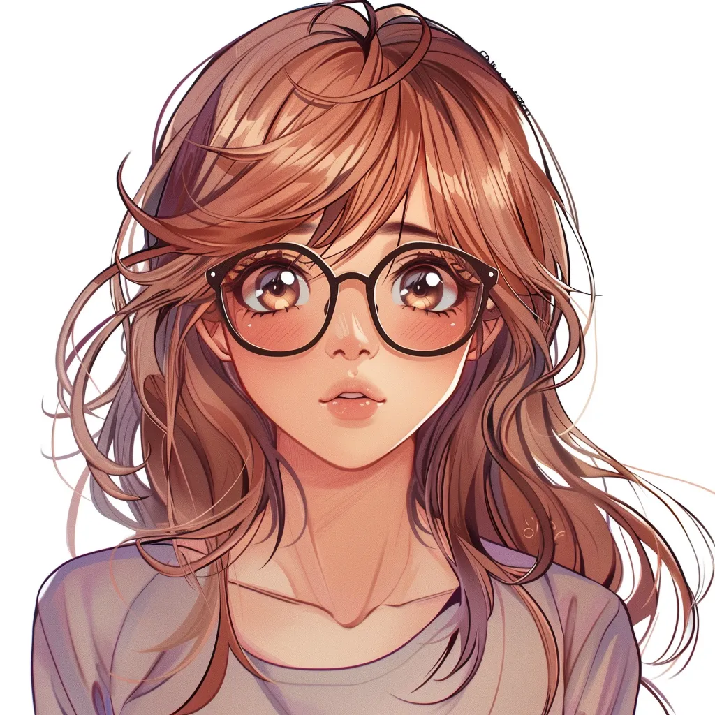 anime pfp not cringe glasses, yoimiya, study, nerd, unknown