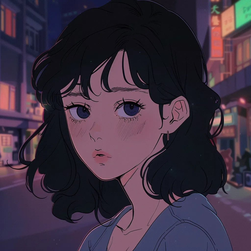 lofi anime pfp lofi, ghibli, girl, animated, aesthetic