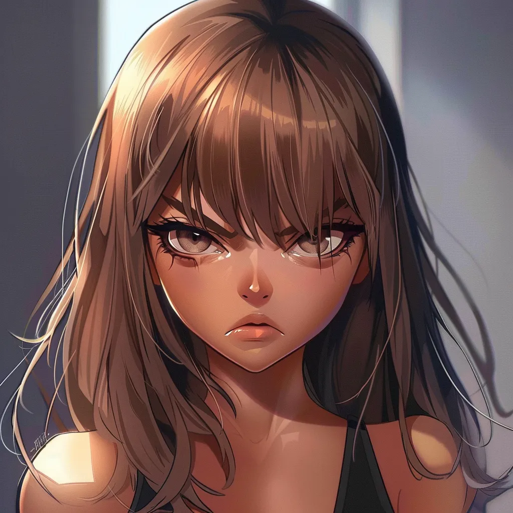 angry anime pfp unknown, study, angry, girl, tear