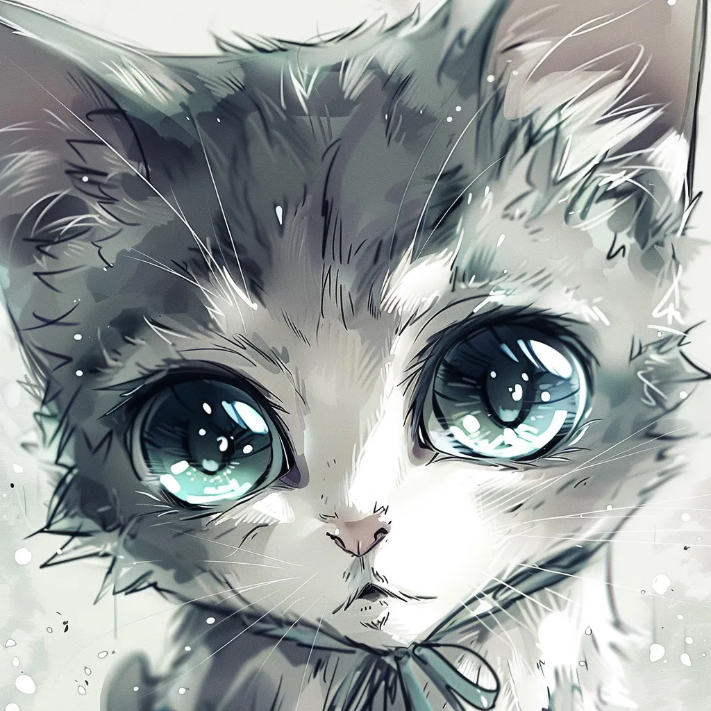 cat anime pfp kitty, kitten, cat, winter, killua