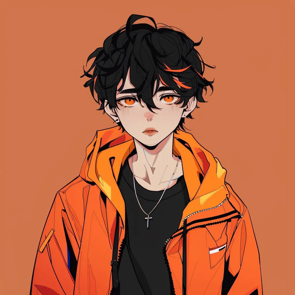 orange anime pfp haikyuu, hoodie, orange, stray, rengoku