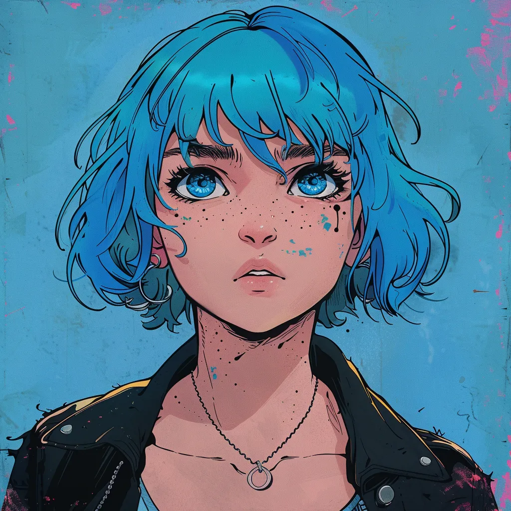 ramona flowers anime pfp ramona, grunge, girl, blue, stranger