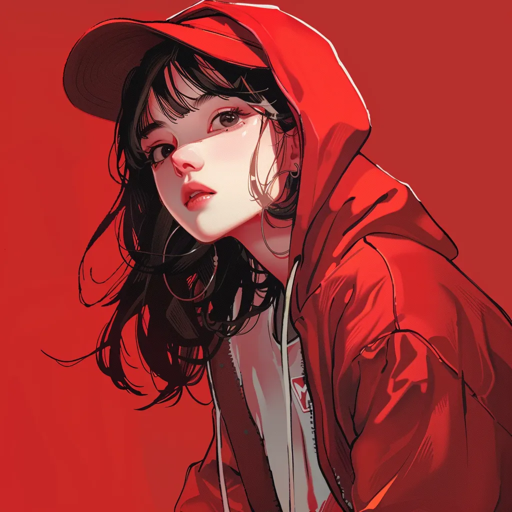 japanese anime pfp hoodie, study, uta, nico, red