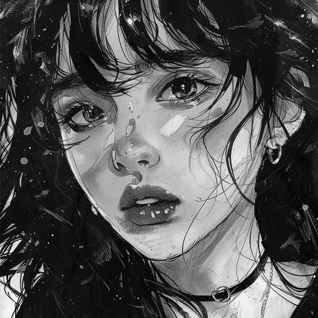 black and white anime pfp jjk